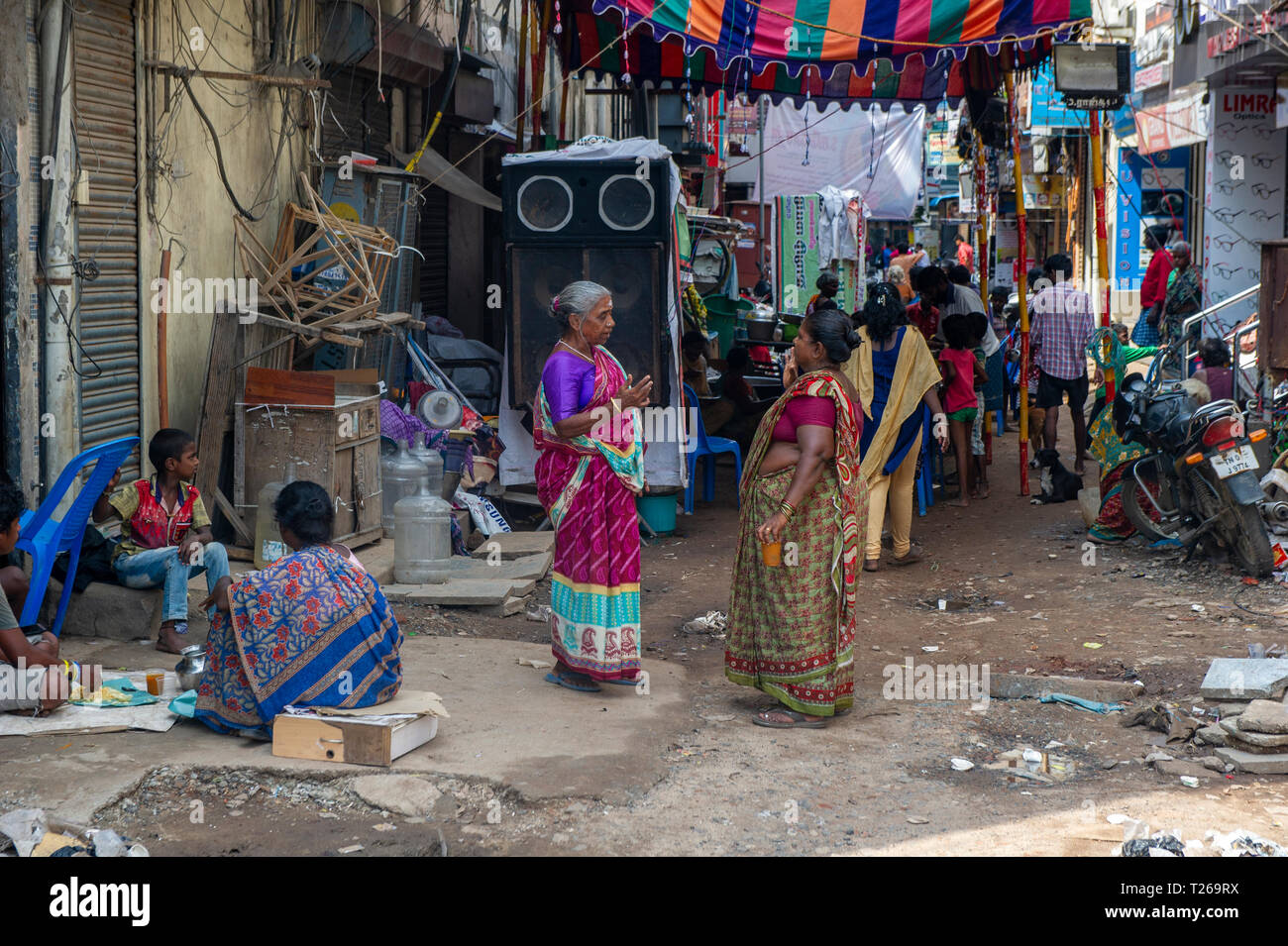 The alleys and streets in Town, Chennai a vibrant mix of heat