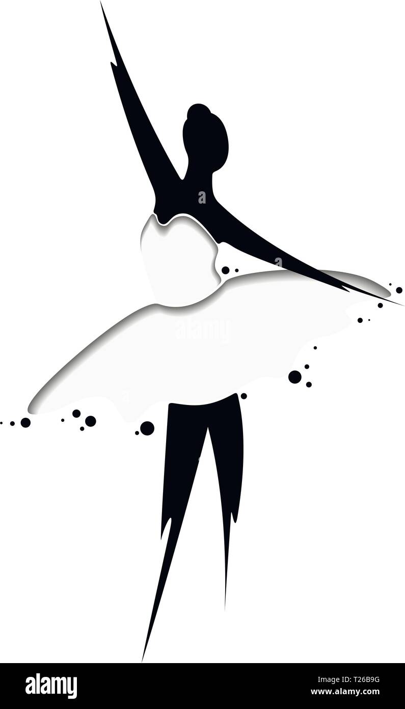 Abstract Girl Dress Logo