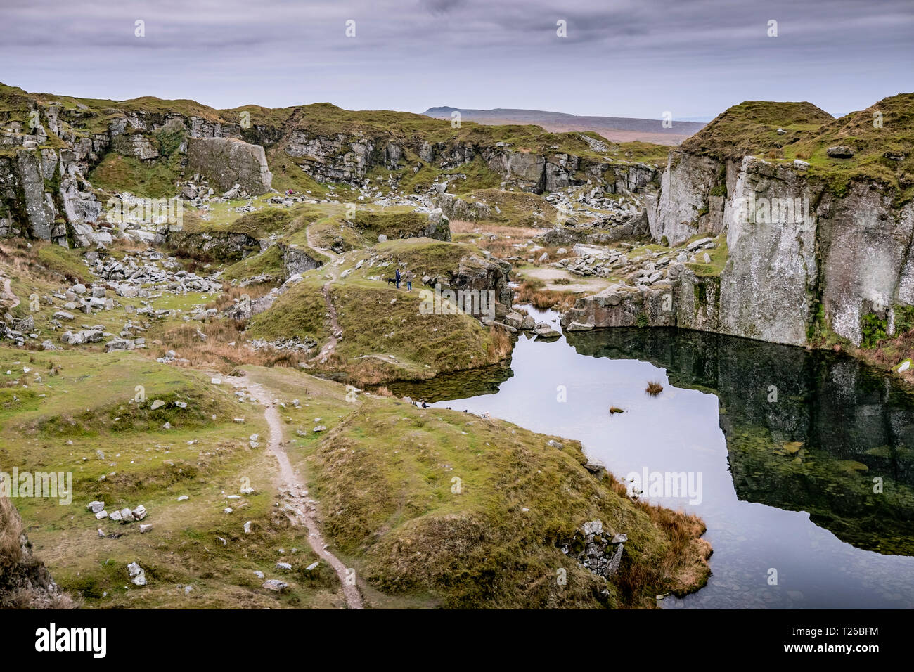 A view of Foggin Tor on Dartmoor, Devon, UK. Stock Photo