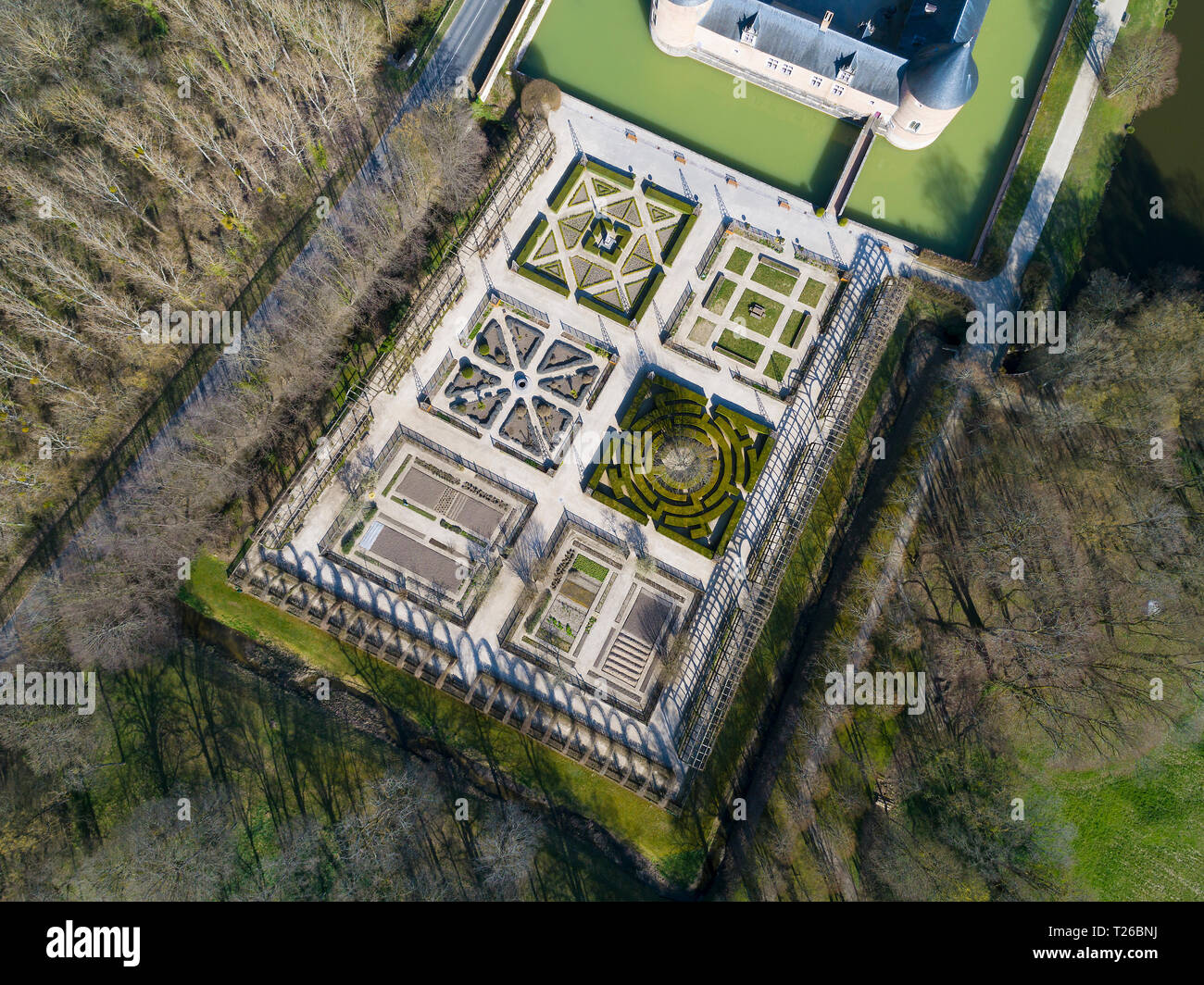 Castle of Chamerolles, Chilleurs-aux-Bois, Loiret, Centre Val de Loire, France Stock Photo