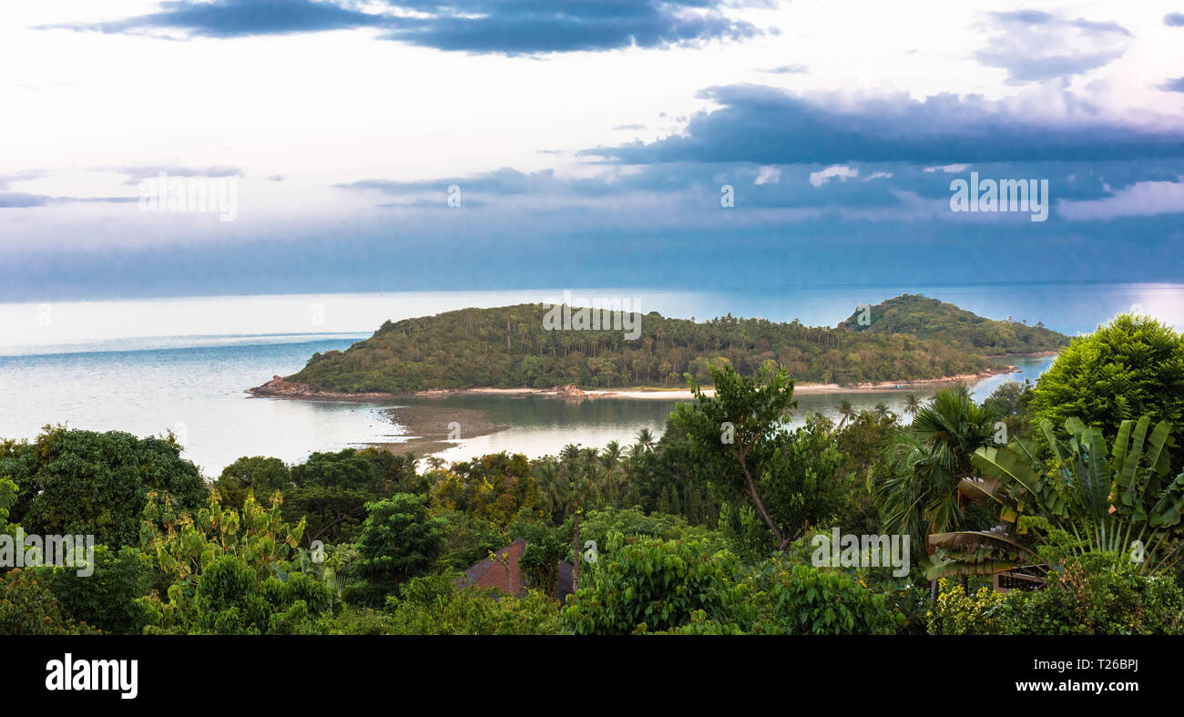 The view over Chaweng, Koh Samui, Thailand. Stock Photo