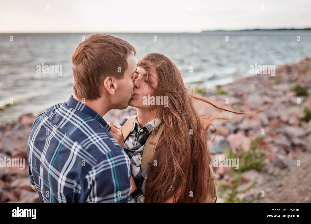 Couple Kissing In Lake High Resolution Stock Photography and Images - Alamy