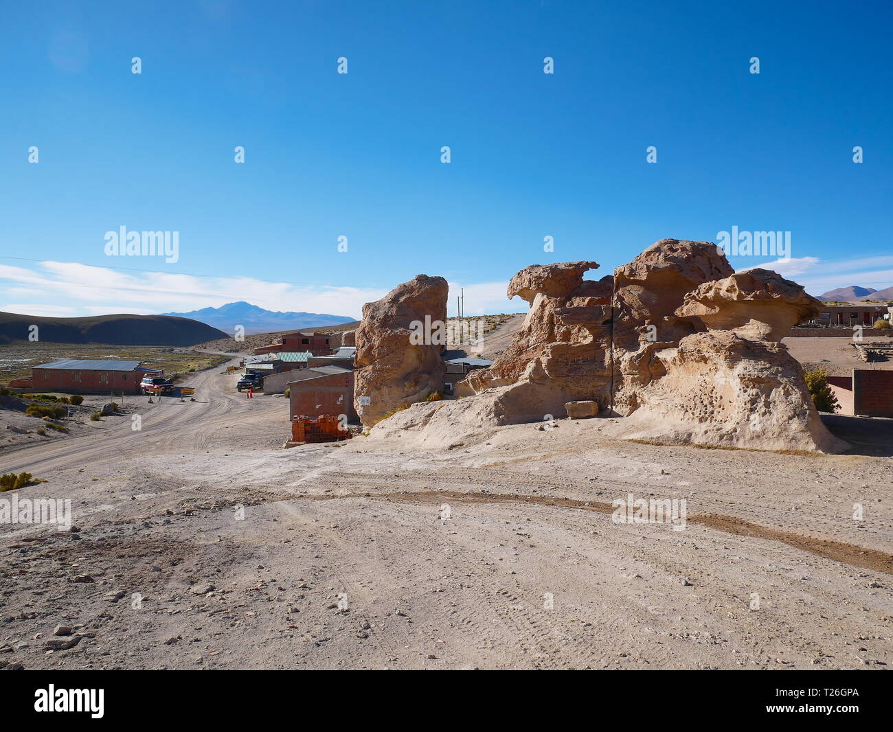 Amazing rock formations on the Andean altiplano of Bolivia, South ...