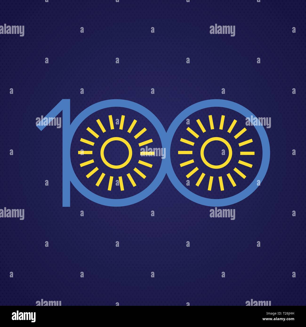 100 years old happy Stock Vector Images Alamy