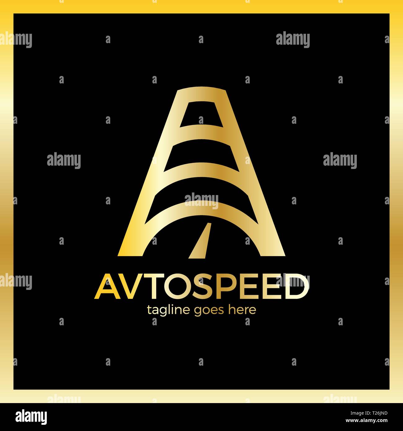 Letter A Logo - Auto Speed Stock Vector Image & Art - Alamy