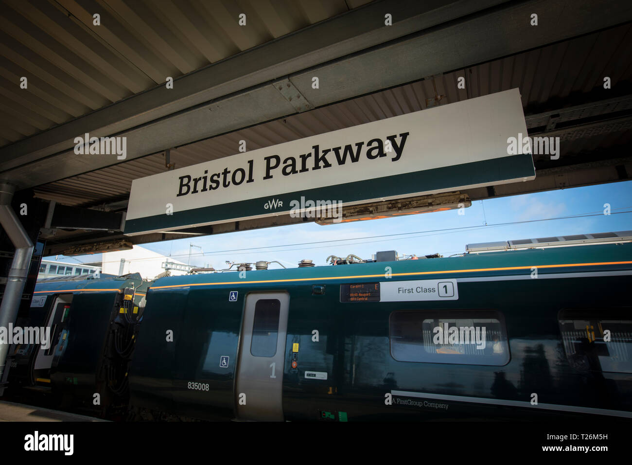 Bristol, United Kingdom, 21st February 2019, platform signage at