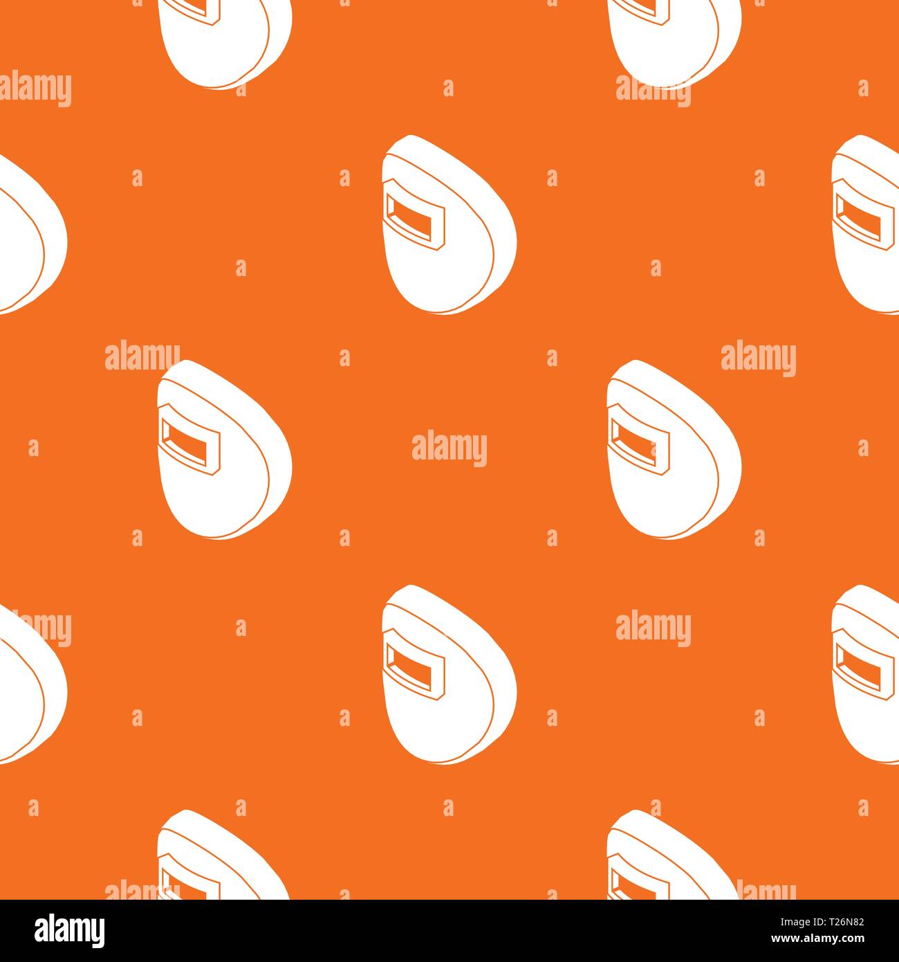 Round welding mask pattern vector orange Stock Vector