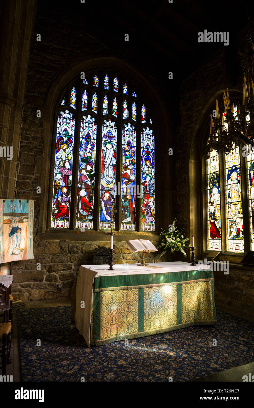 The Holdsworth Chapel with its stained glass windows dedicated to John