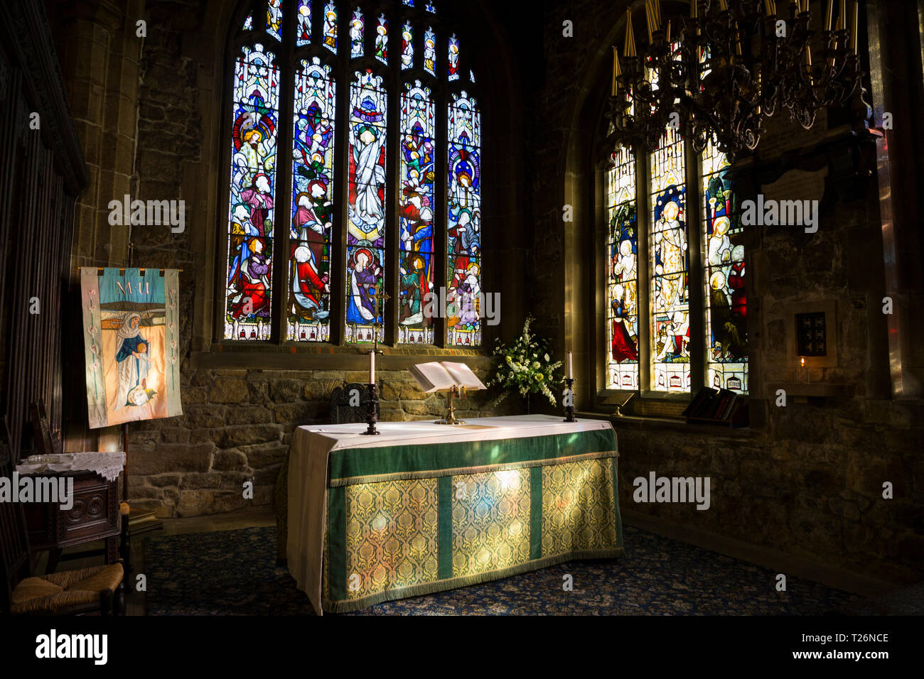 The Holdsworth Chapel with its stained glass windows dedicated to John