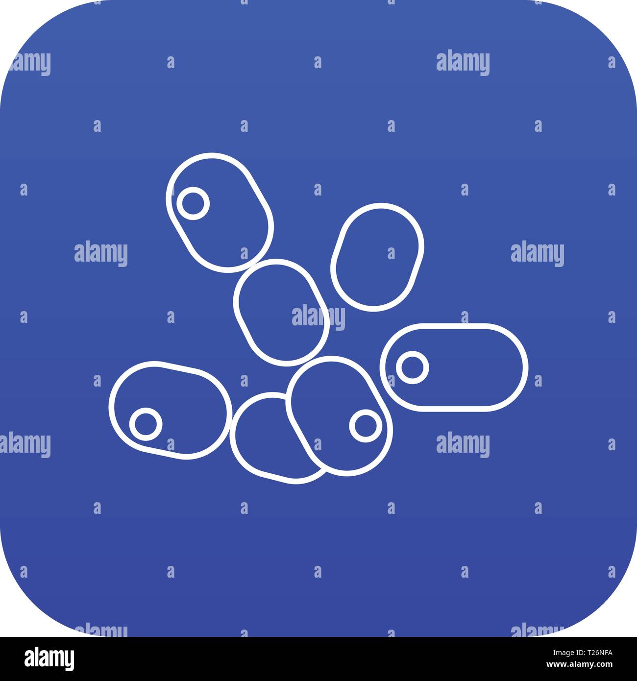 Coccus bacilli icon blue vector Stock Vector Image & Art - Alamy