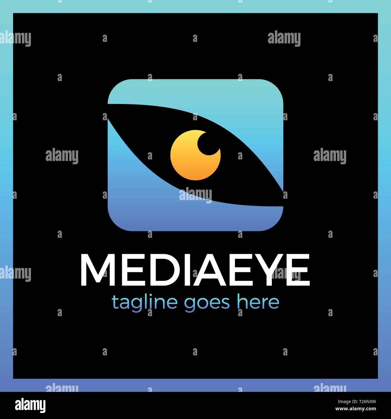 Media Eye Logo. Eye Logo design vector template. Colorful media icon