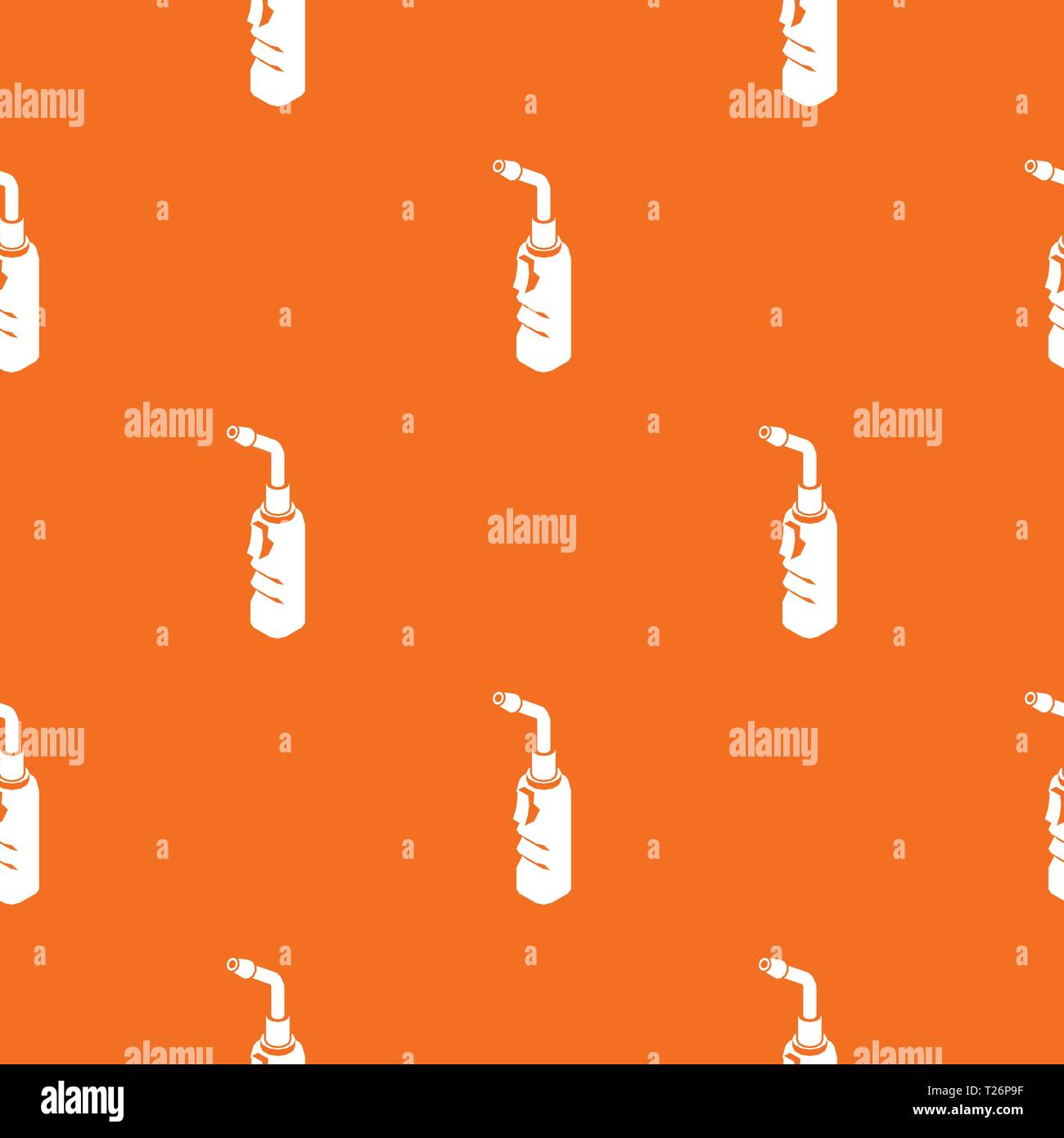 Avto welding torch pattern vector orange Stock Vector