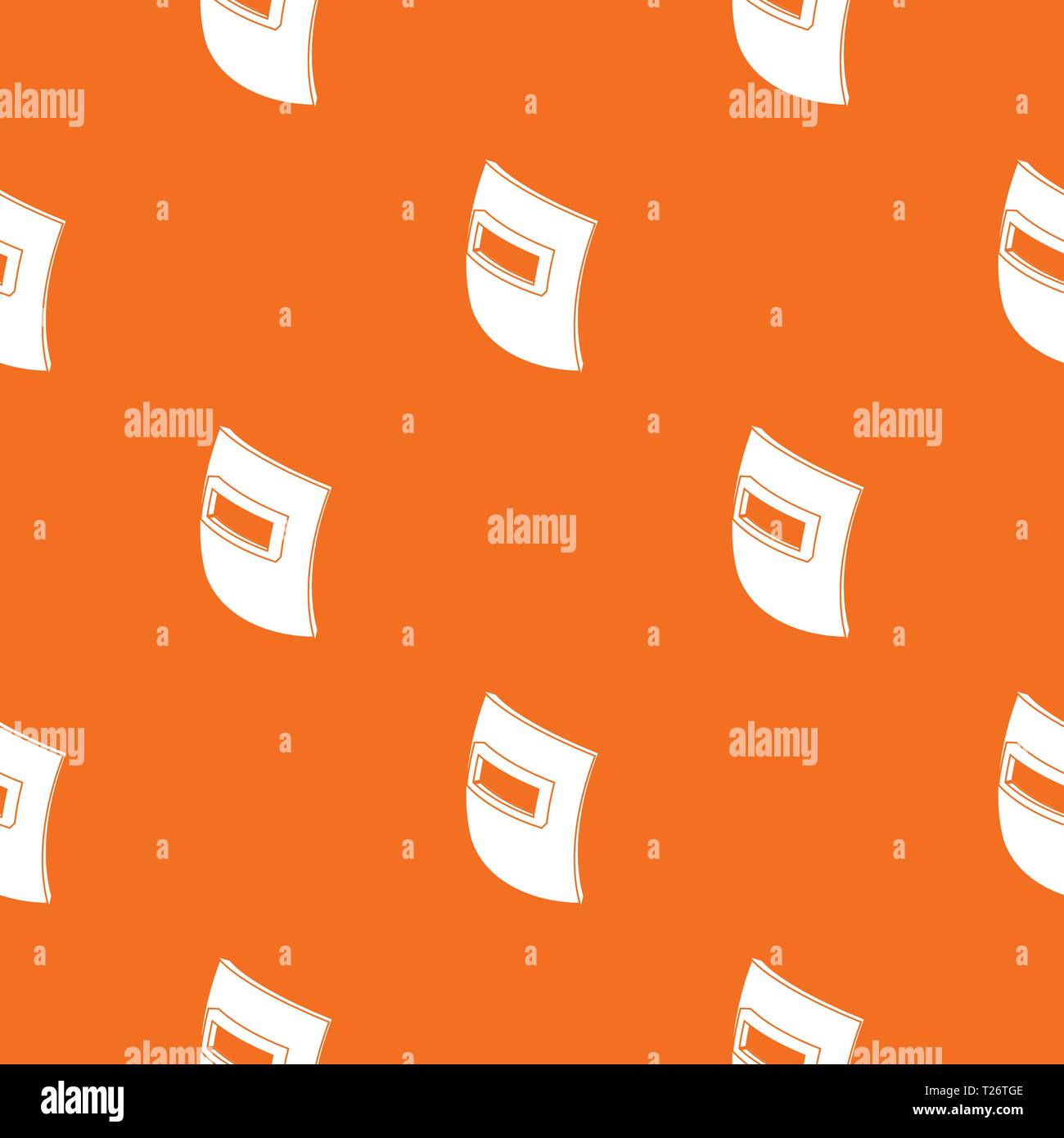 Square welding mask pattern vector orange Stock Vector