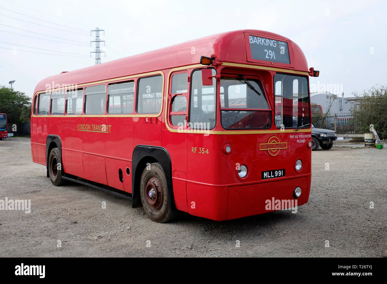 London, UK, 30th March, 2019. London bus museum is running old buses in Barking, and passengers can board them for free. Credit: Yanice Idir / Alamy Live News Stock Photo