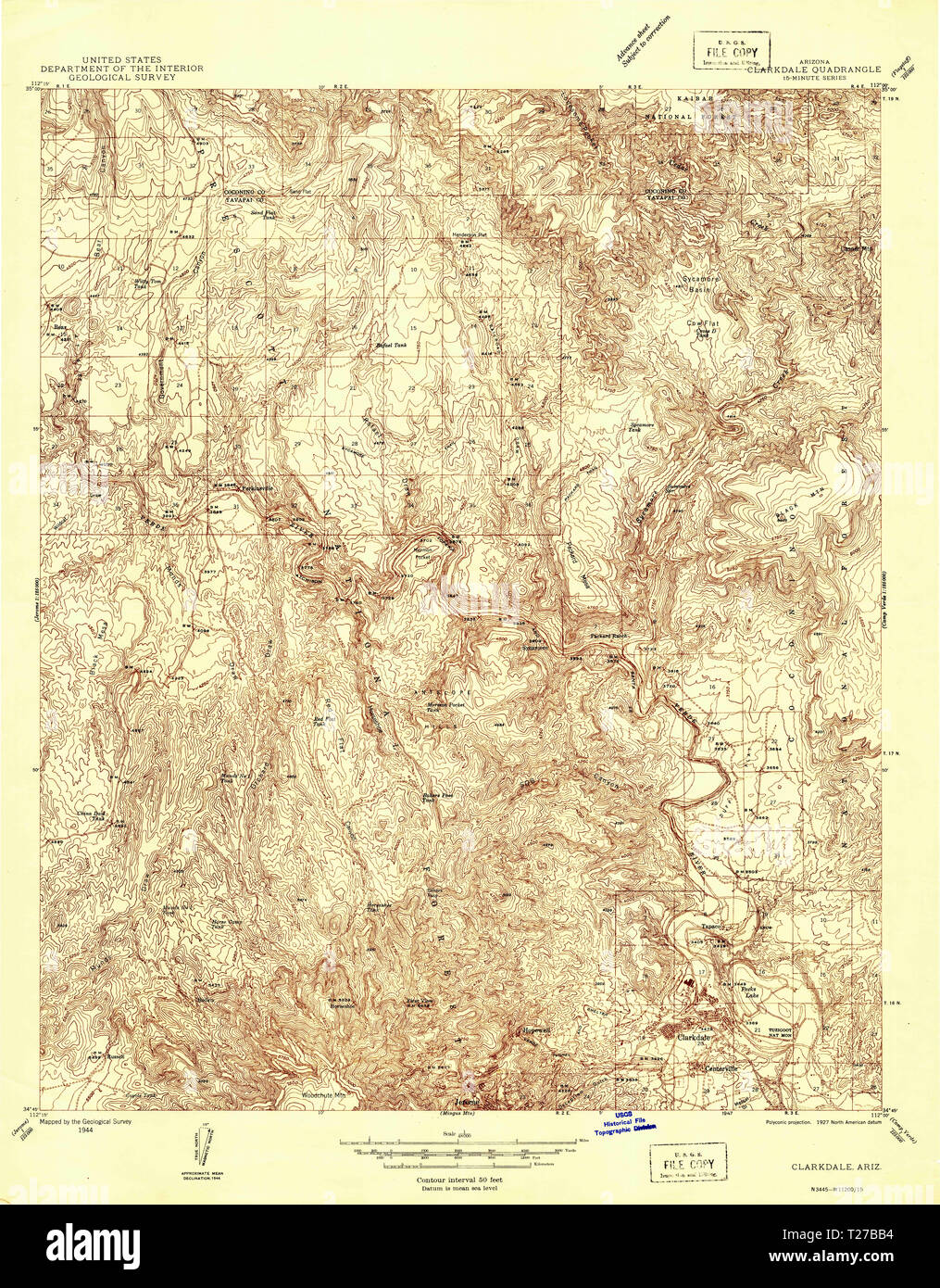 Map of clarkdale hi-res stock photography and images - Alamy