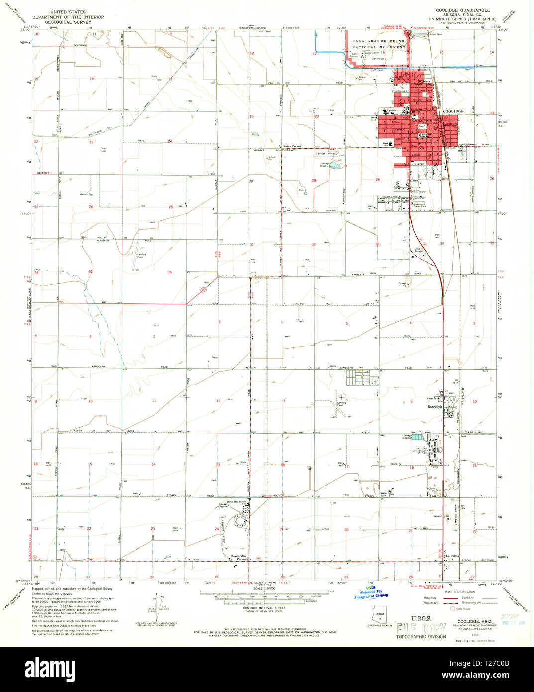 Coolidge arizona map hires stock photography and images Alamy