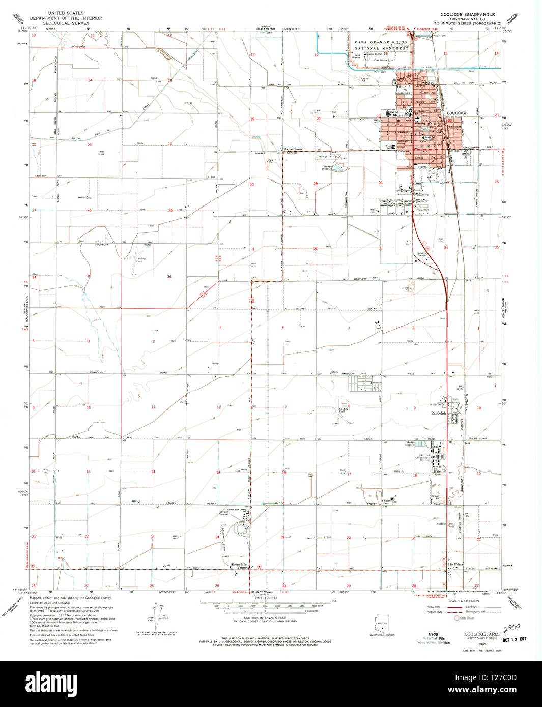 Map of coolidge Cut Out Stock Images & Pictures Alamy