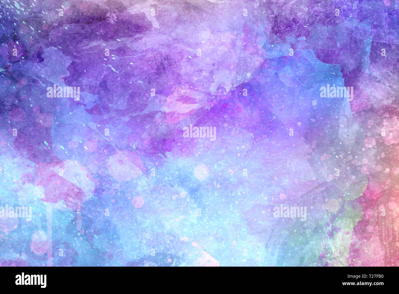 Abstract Artistic Bright Colorful Smooth Galaxy Background Stock