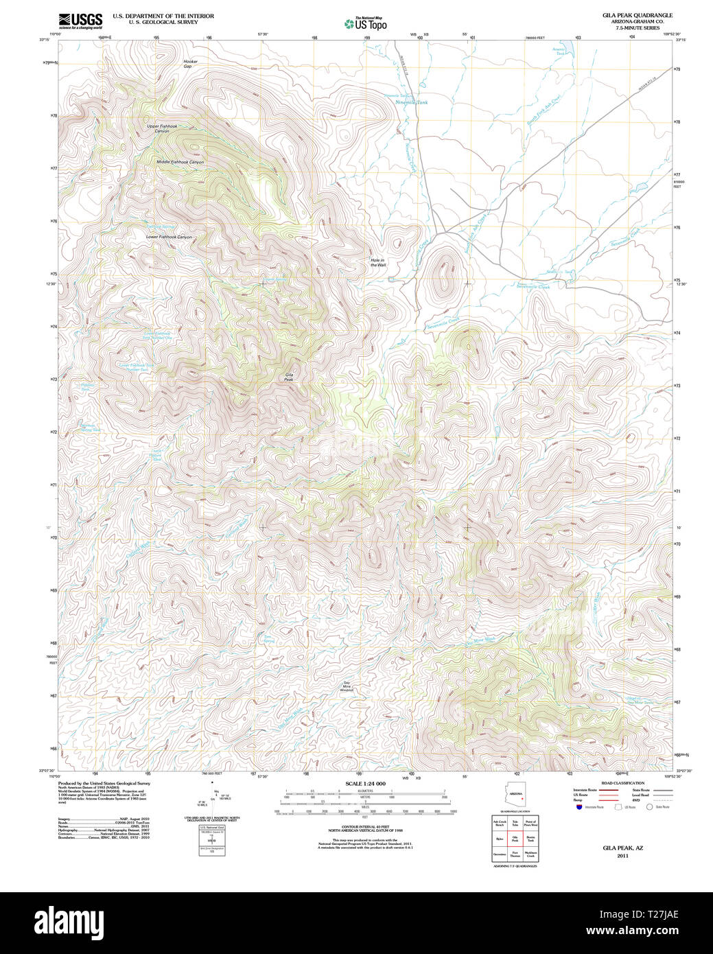 Gila Map High Resolution Stock Photography and Images - Alamy