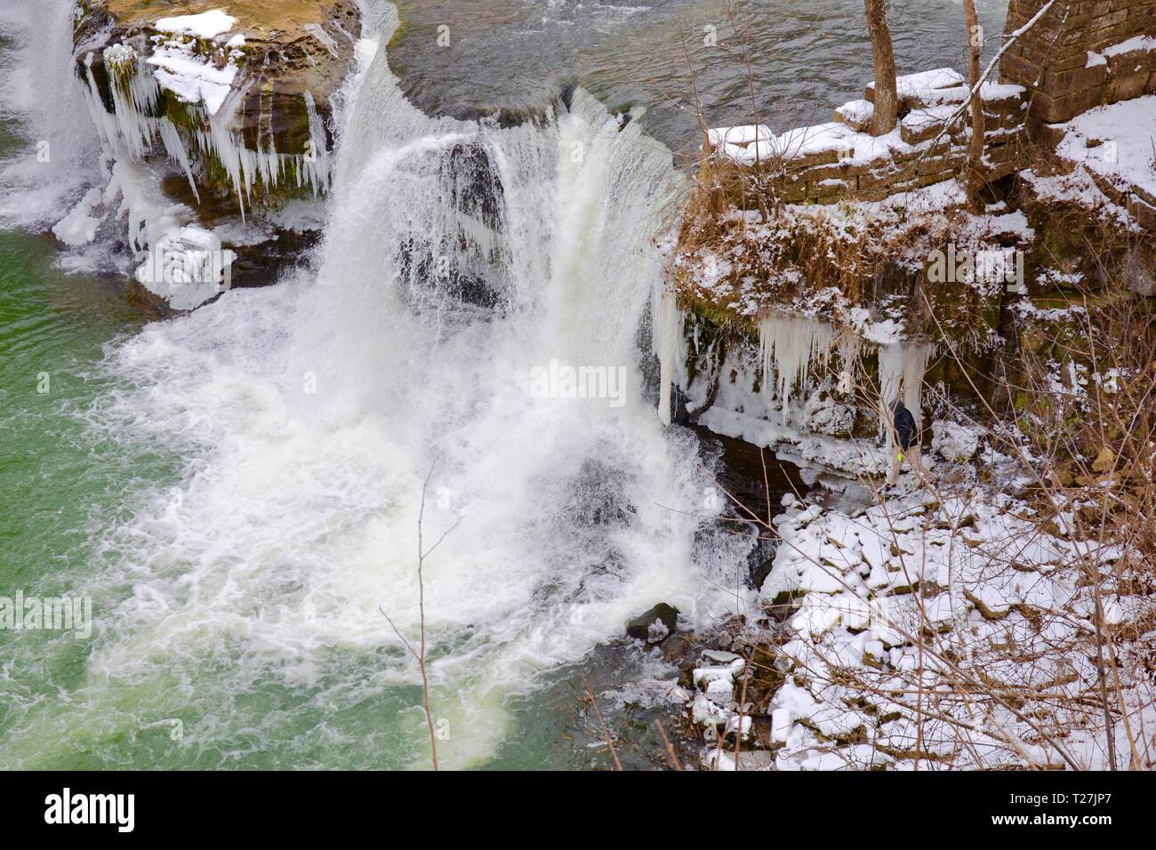 Cataract Falls, Indiana, USA Stock Photo