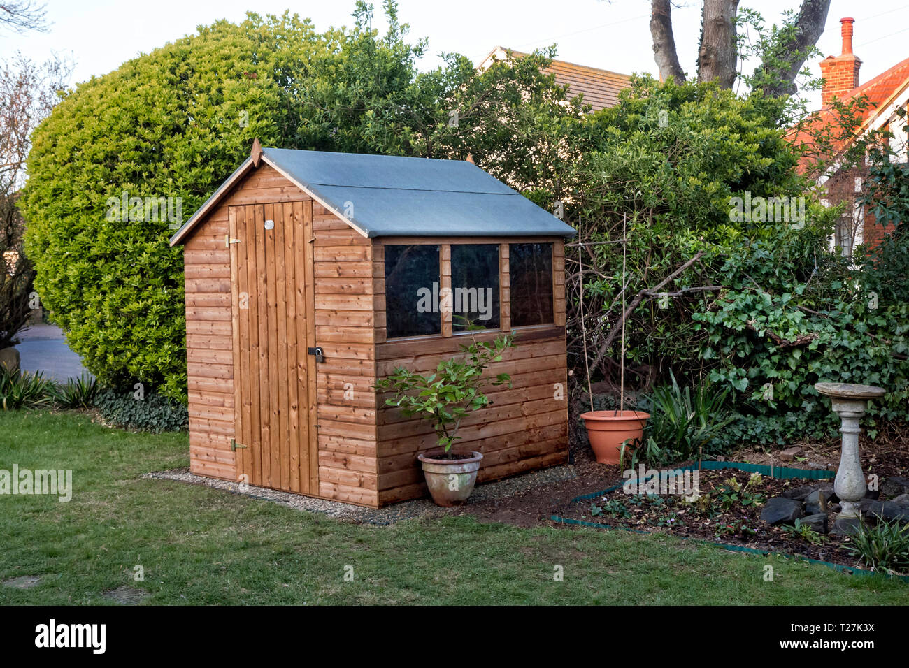 Garden Shed Stock Photo