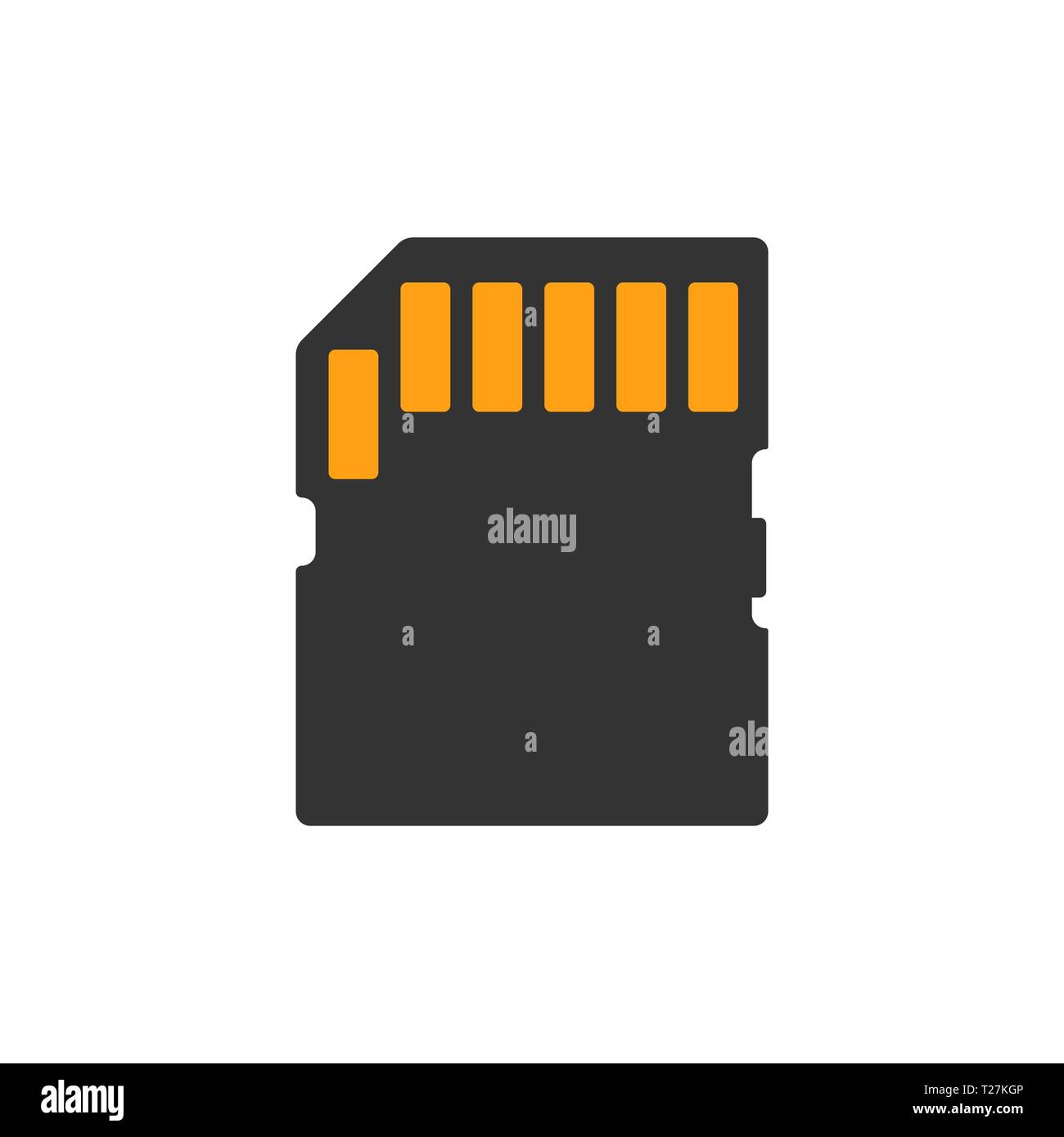 Sd memory card icon simple style Royalty Free Vector Image