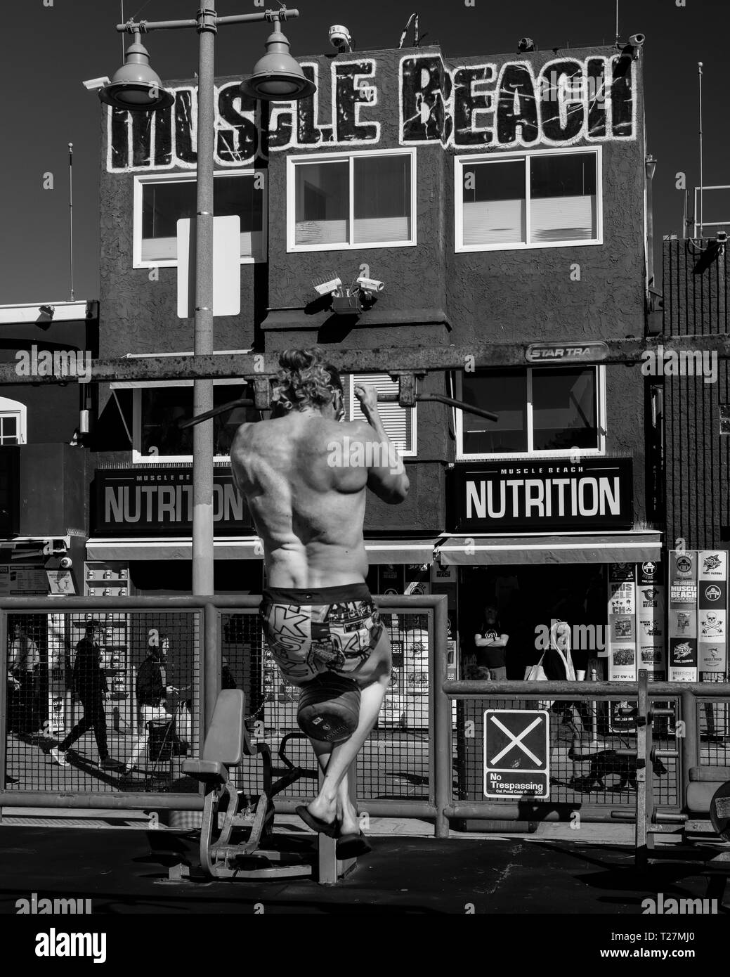 Bodybuilding muscle beach venice beach hires stock photography and