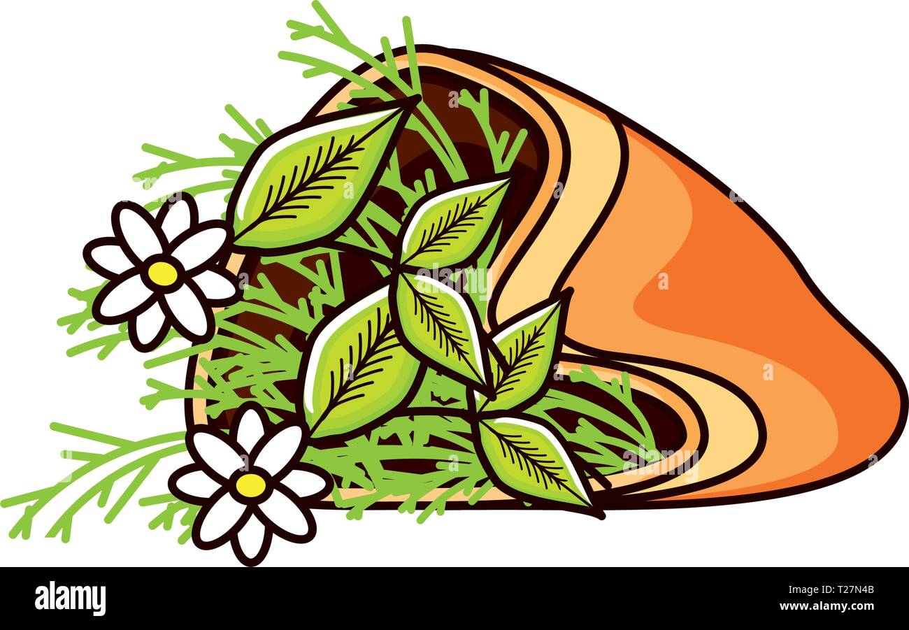 bag with flower chamomile tea vector illustration design Stock Vector ...