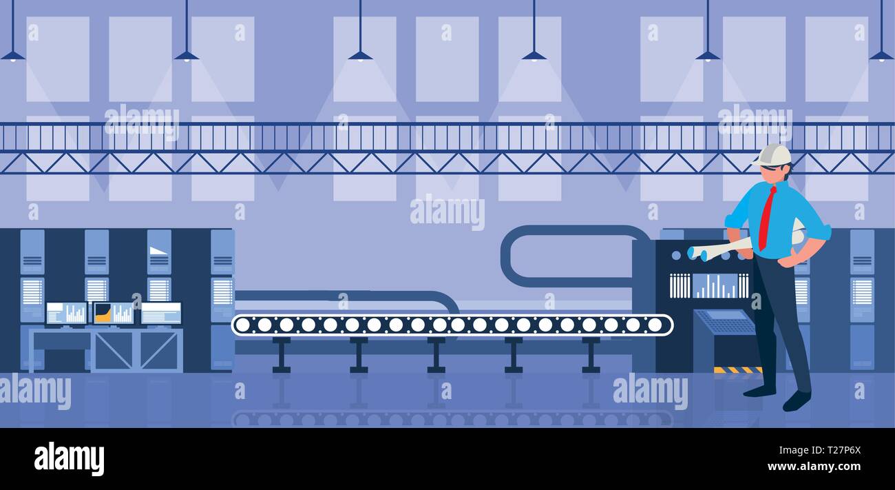 Factory Engineer Vector Metalwork form Stock Vector Images - Alamy