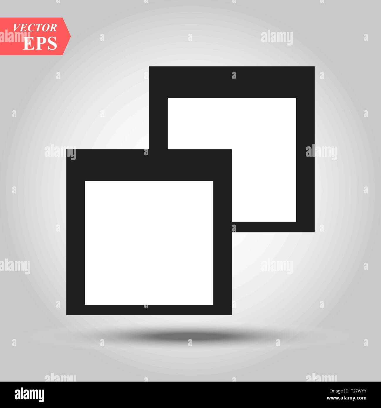 Restore window icon. Screen mini line, icon, background and graphic ...