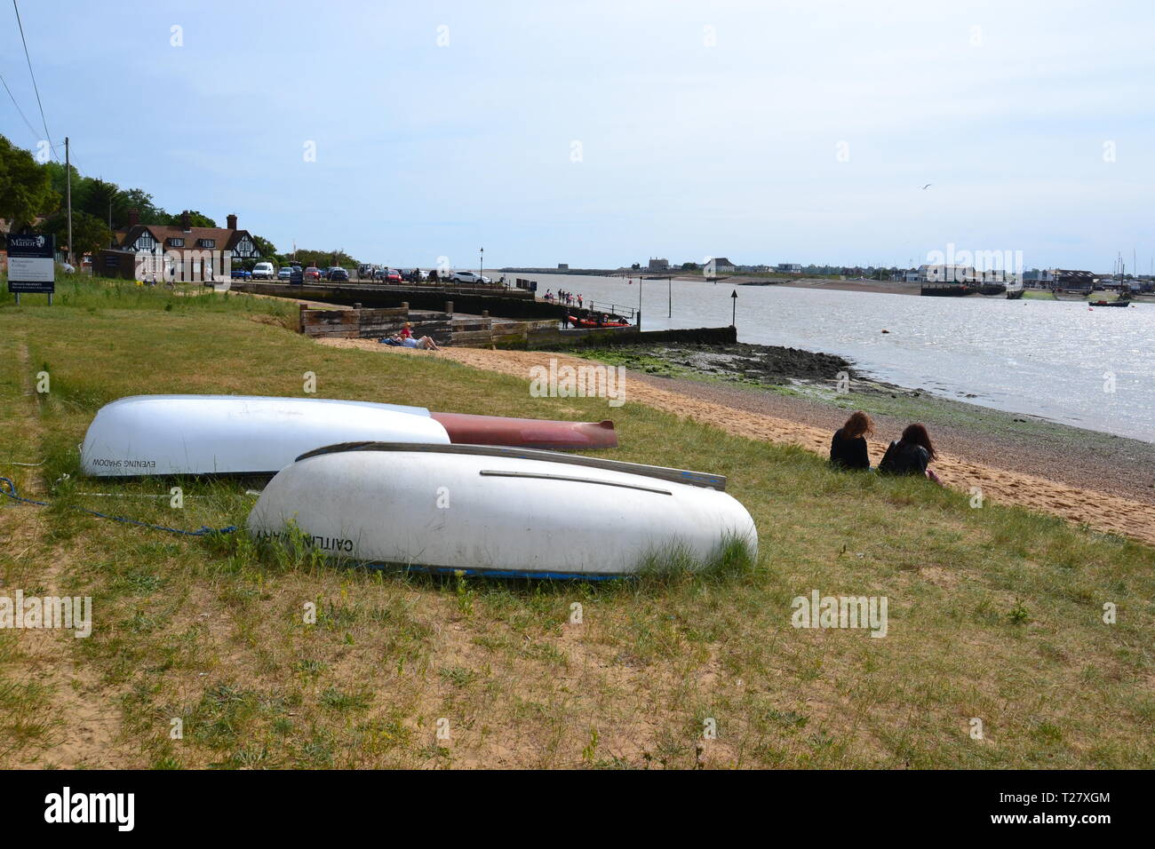 The River Deben and the beach at Bawdsey, Suffolk, England, UK Stock Photo