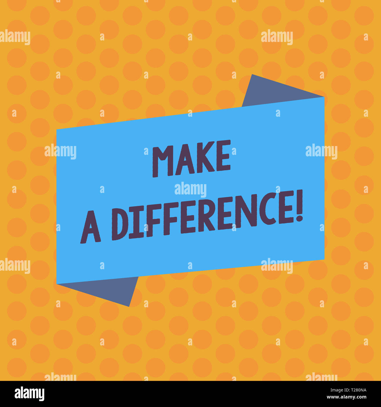 Writing Note Showing Make A Difference Business Concept For Have