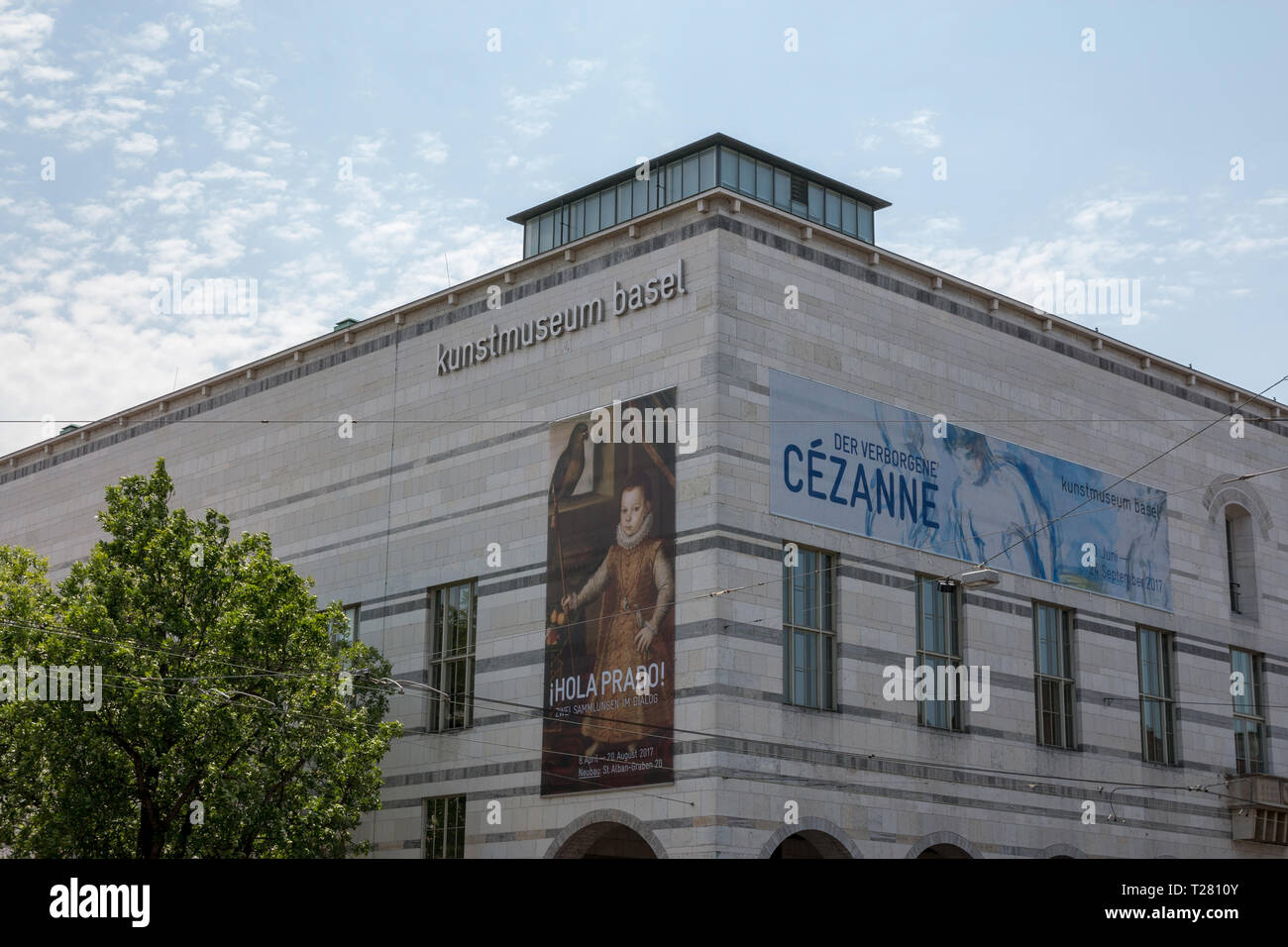 Basel, Switzerland - June 21, 2017: Kunstmuseum Basel houses, is the largest and most significant public art collection in Switzerland, and is listed  Stock Photo