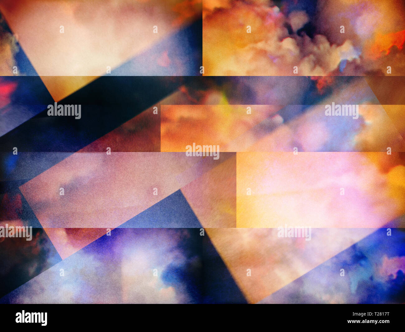 Clouds overlapping rectangular layers hi-res stock photography and ...