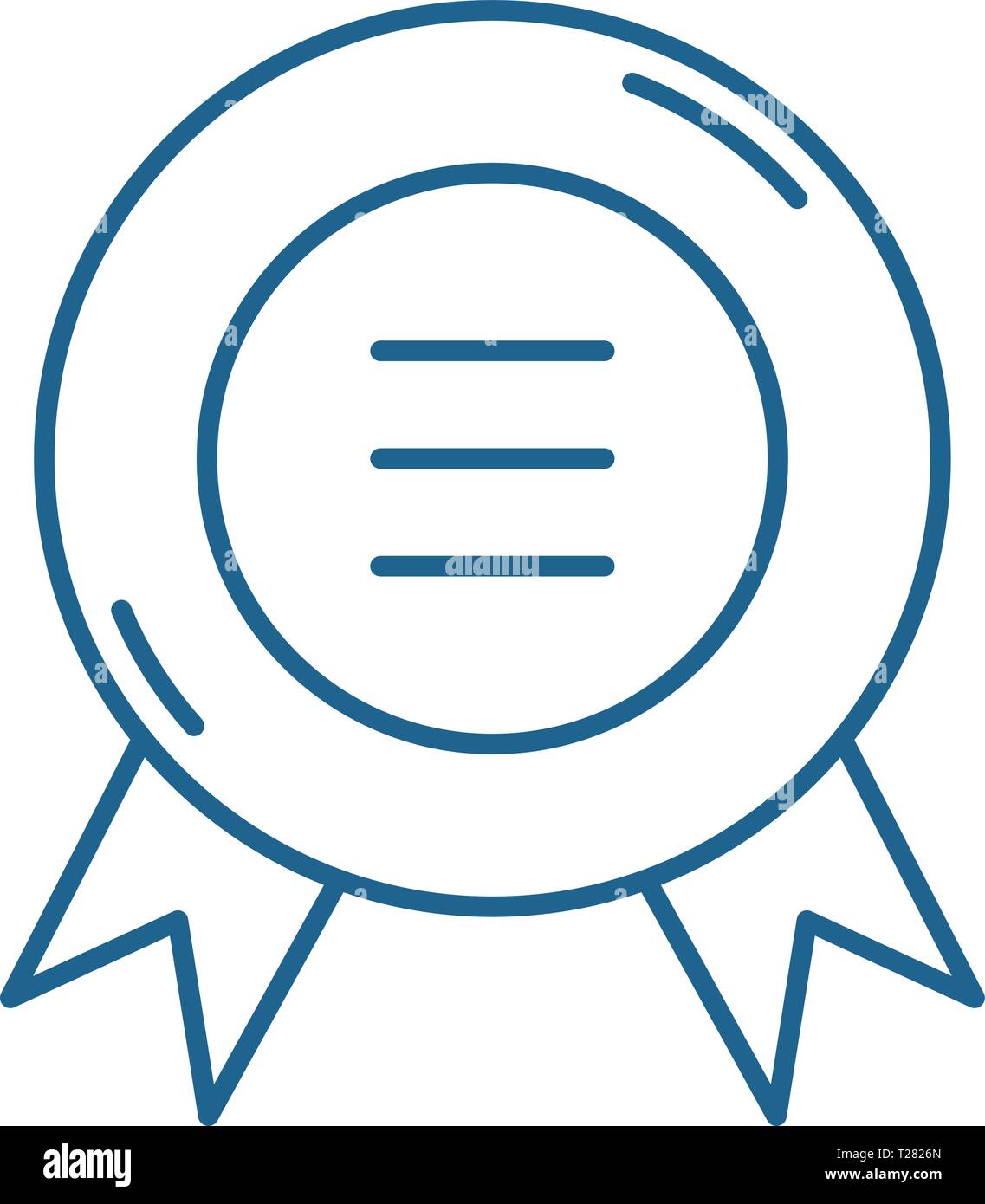 Business sticker line icon concept. Business sticker flat vector symbol ...