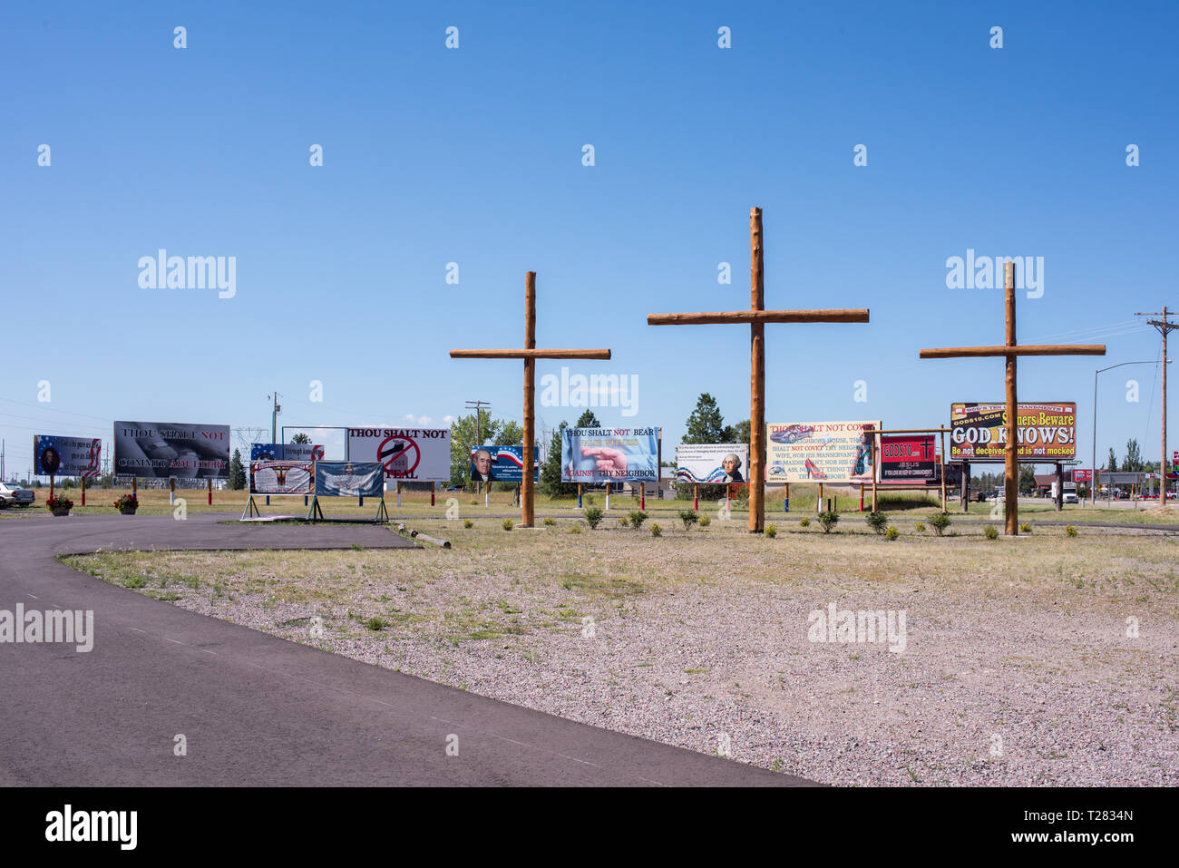 God's Ten Commandments Park in Columbia Falls, Montana is one of