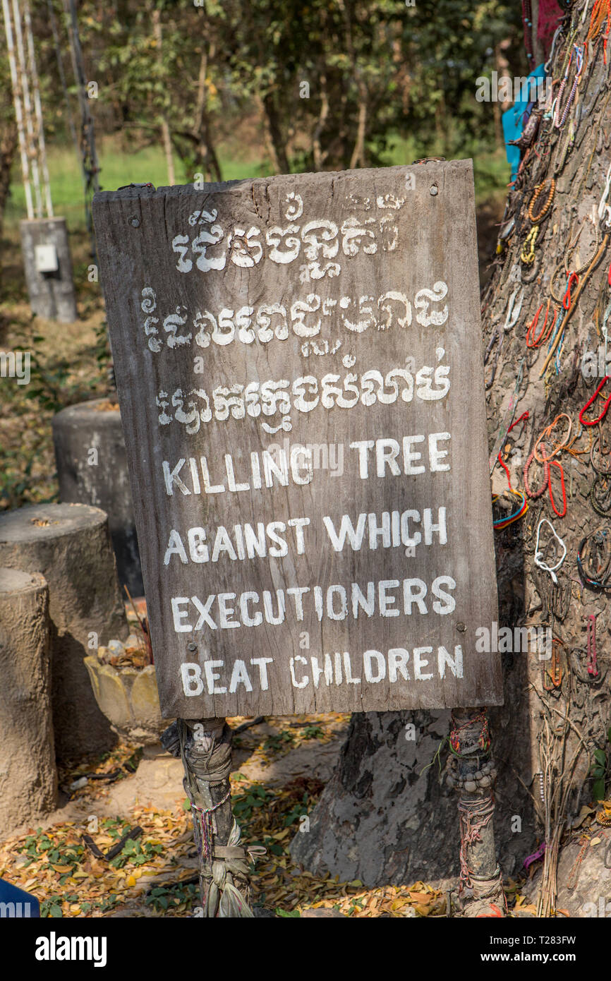 Killing Fields of Choeung Ek, Cambodia. Stock Photo