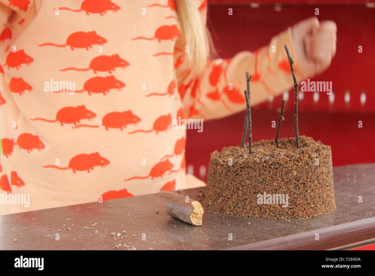 DIY Lovely Cake Play Sand for Kids