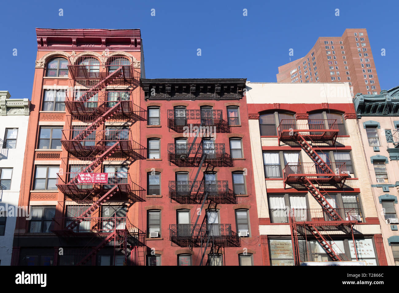 Typical Houses in New York City Stock Photo Alamy