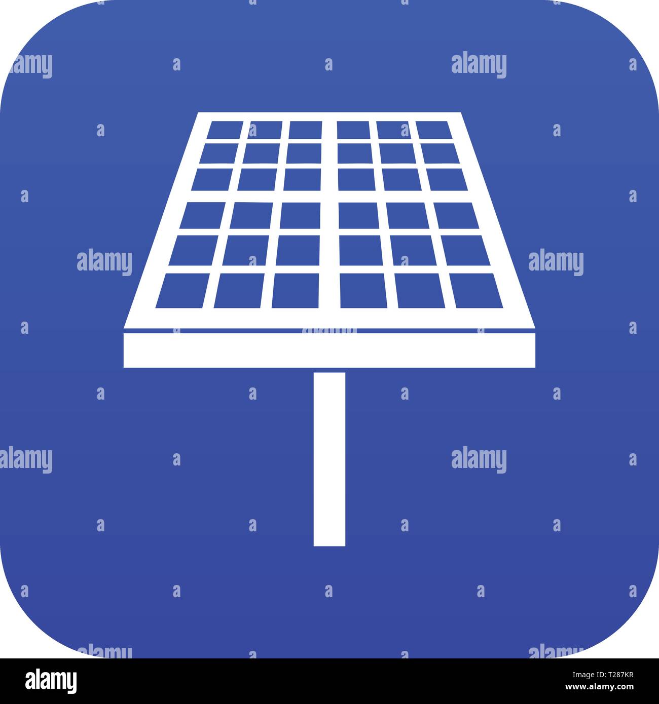 Solar energy panel icon digital blue Stock Vector Image & Art - Alamy