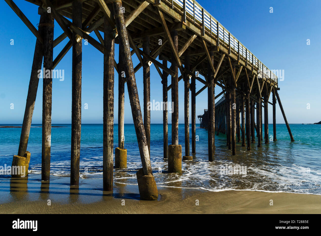 San Simeon Pier Stock Photo