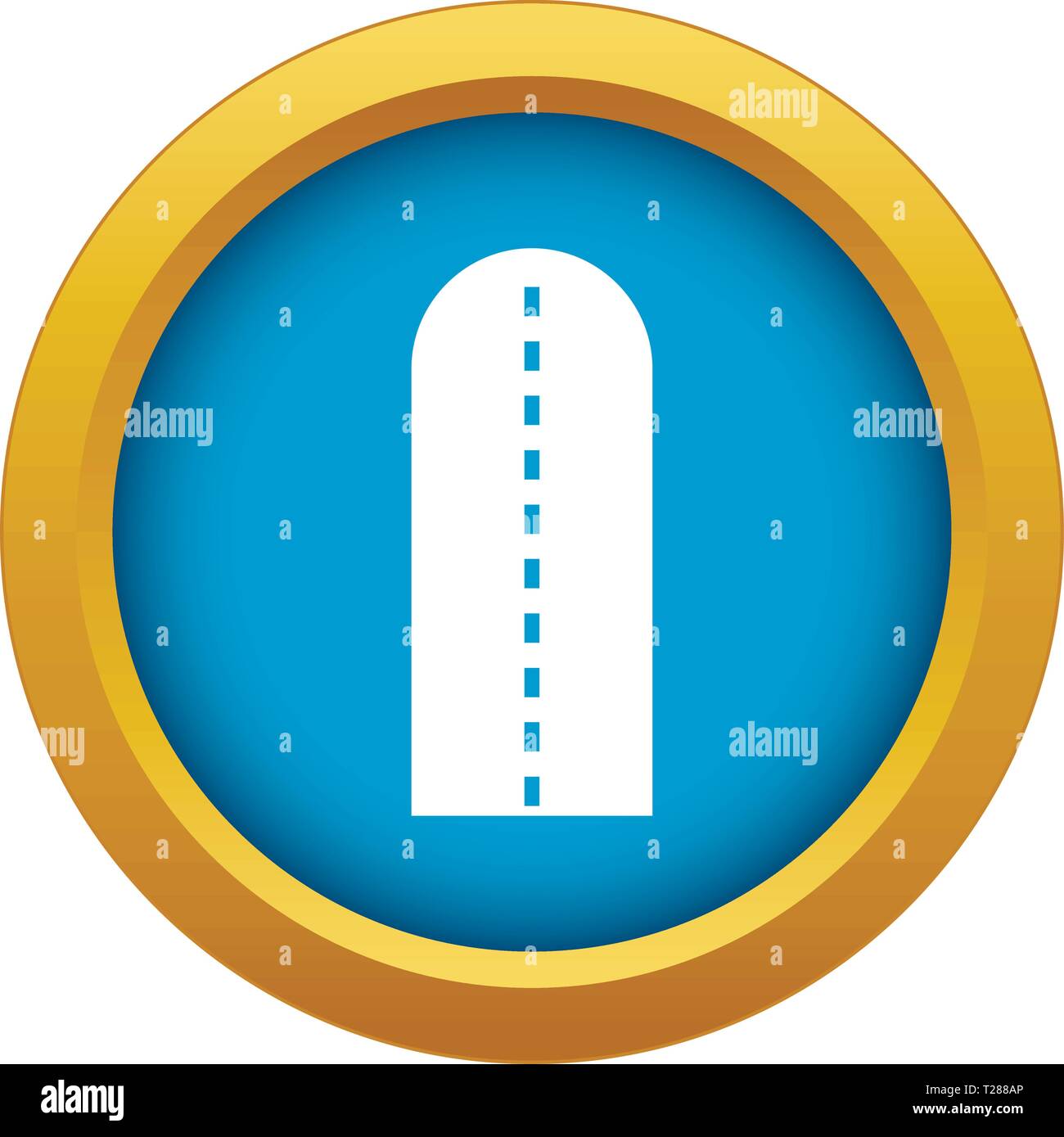 Long way icon blue vector isolated Stock Vector Image & Art - Alamy