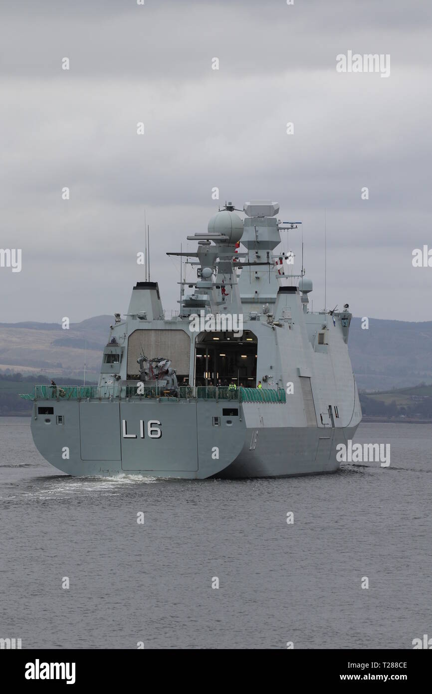 KDM Absalon (L16), an Absalon-class command and support vessel operated ...