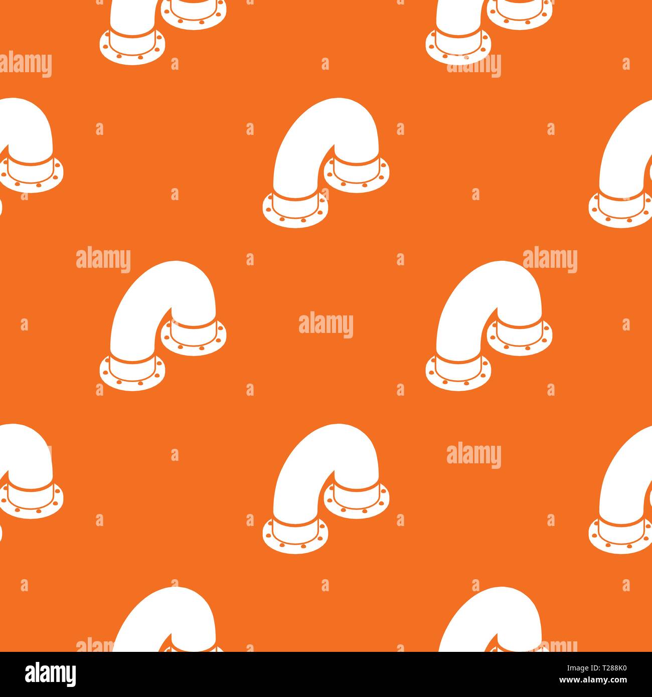 Pipe pattern vector orange Stock Vector