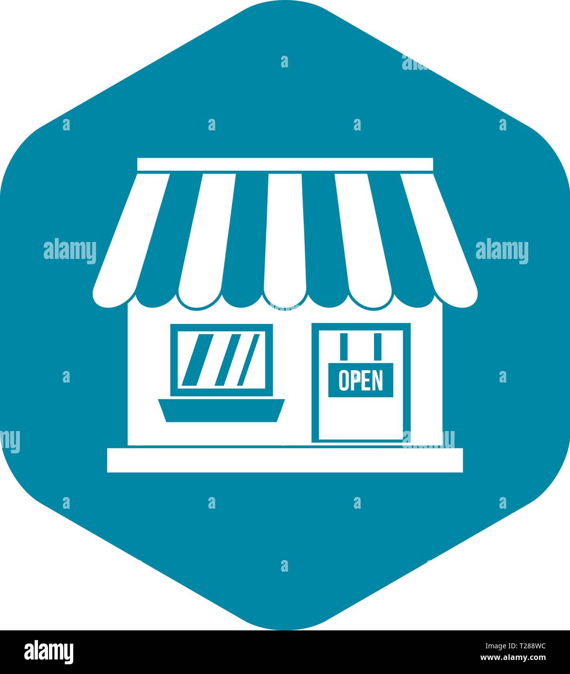 Shop icon, simple style Stock Vector Image & Art - Alamy