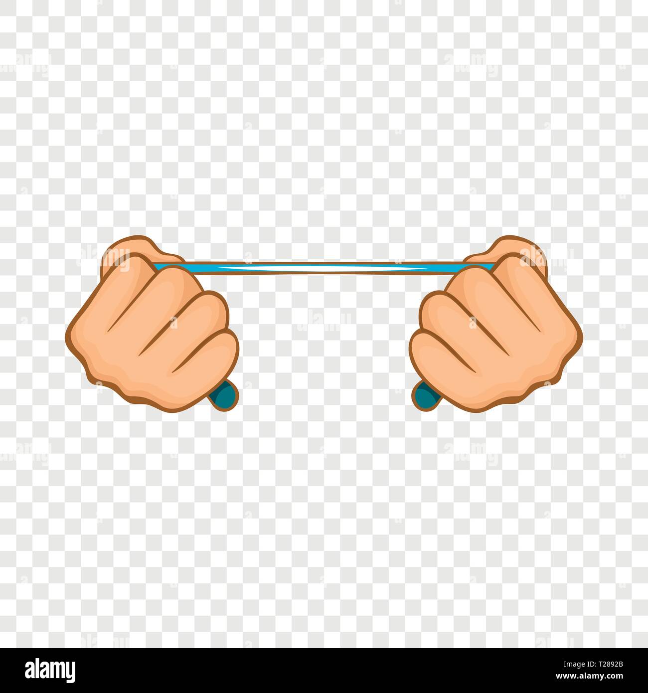 Rope in hands icon, cartoon style Stock Vector Image & Art - Alamy