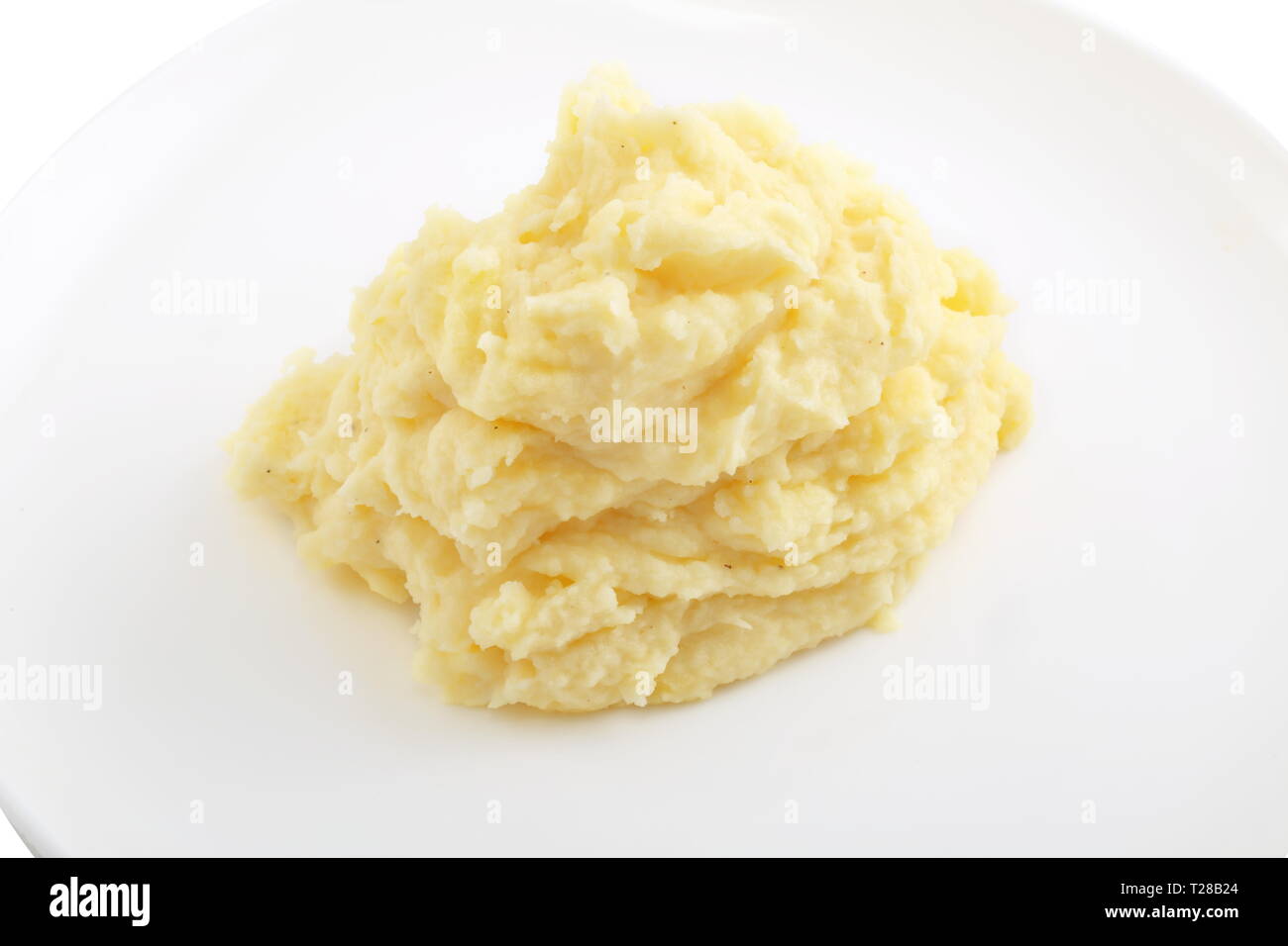 Mashed potatoes on a white background Stock Photo