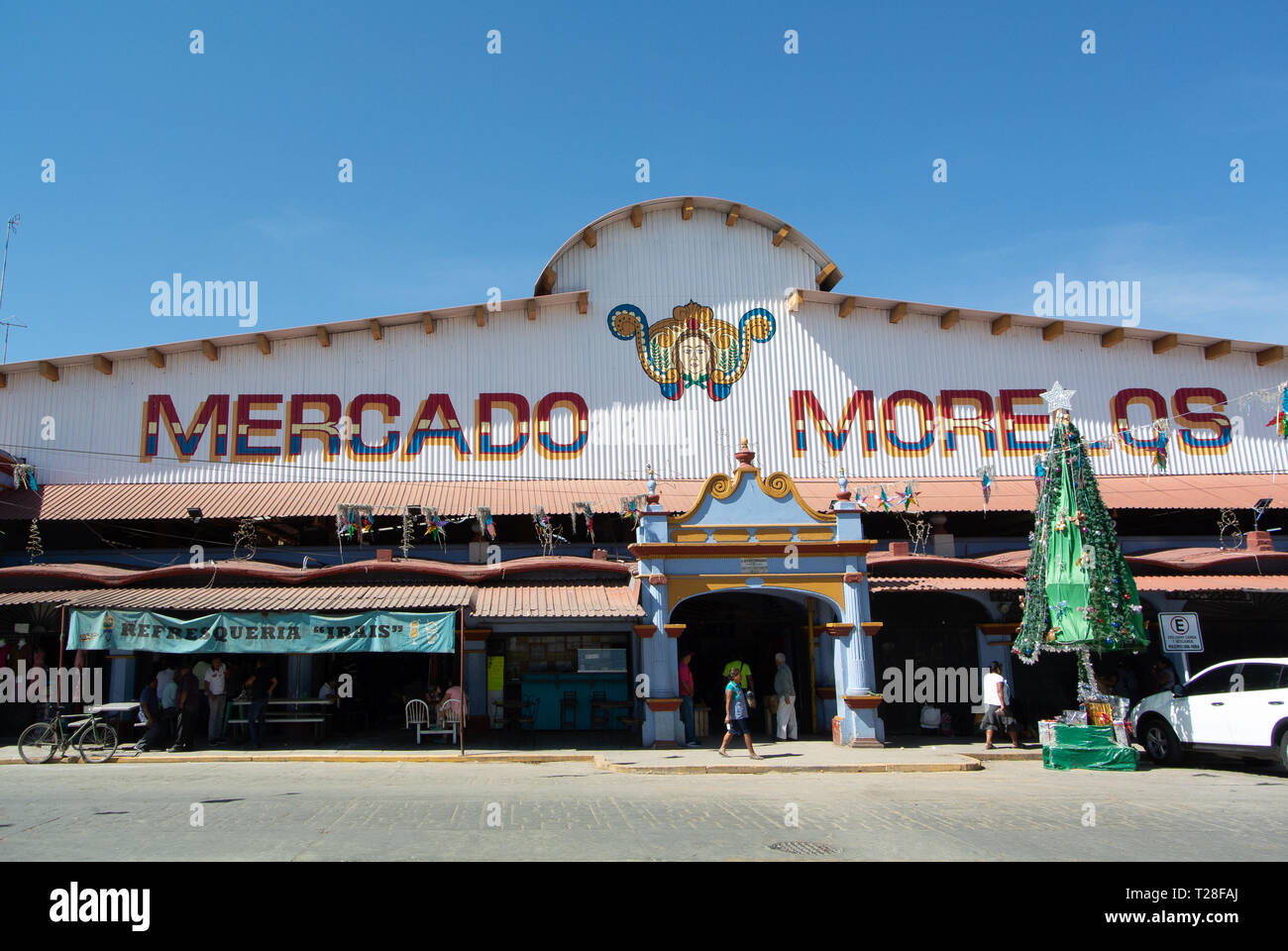 A building of Mercado morelos, local market, Ocotlan de Morelos, Oaxaca, Mexico Stock Photo Alamy