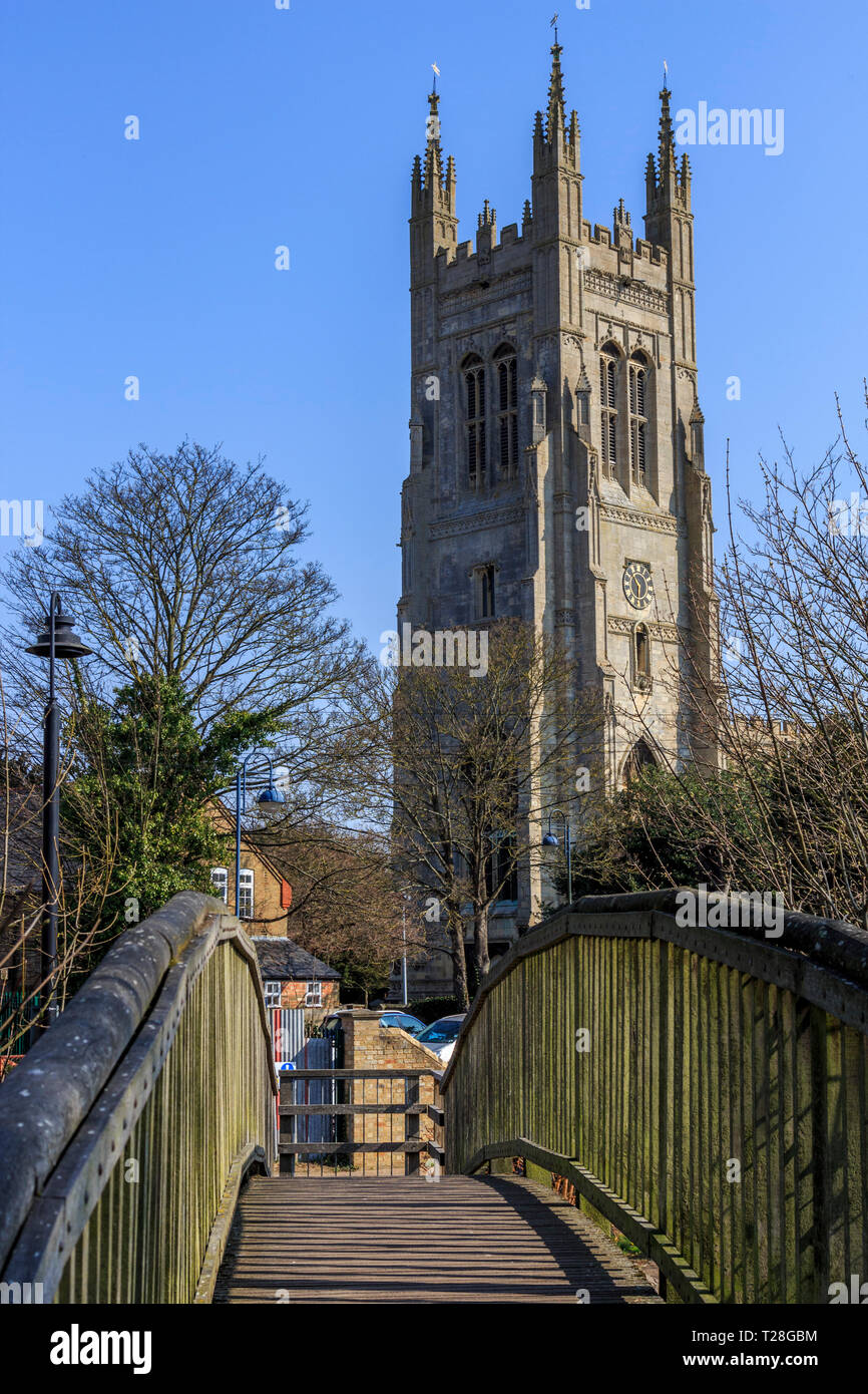 St Neots town centre high street Cambridgeshire, England, gb,uk Stock Photo