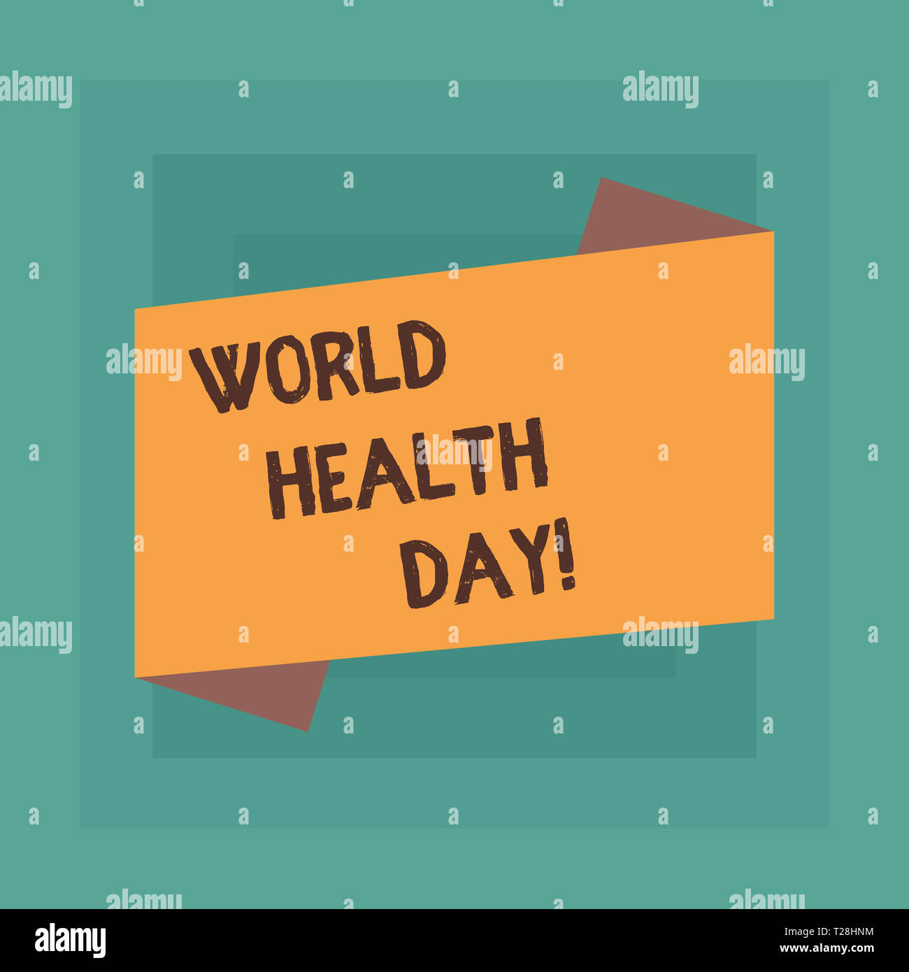 Conceptual Hand Writing Showing World Health Day Concept Meaning